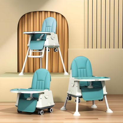 Cockatoo Kids Bite Buddy 3-in-1 Foldable Baby High Chair| With Removable Tray| 3-5 Yrs