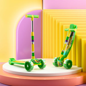 Cockatoo Little Bus | LED Kick Scooter | Kids Upto 2-8 Yrs| 4 Adjustable Height