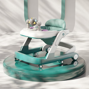 Cockatoo First Move 3-in-1 Baby Walker| Activity Walker with Musical Toy Tray & Light, Lockable Wheels|Foldable