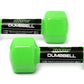 Cockatoo Unisex Metal Integrated PVC Vinyl Dumbbell | Pack of Two | Green PVC Dumbbells