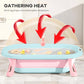 Cockatoo-Kids DripDrop, Foldable Baby Bath Tub| With Temperature Meter| Pillow & Soap Box