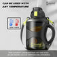 Cockatoo 2.2L Glossy Gallon Gym Bottle for Adults | Gallon Gym Bottle with Free Cleaner for Gym and Sports- Black