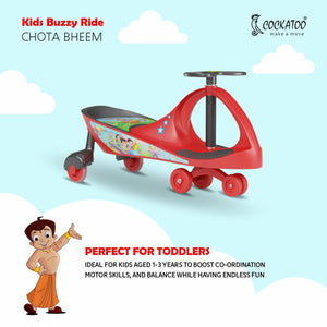 Cockatoo Kids Buzzy Ride | Chhota Bheem Panda Cycle | Swing Car for 2–7 Years Kids