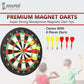 Cockatoo Premium Magnetic Dartboard Game Set with Soft Darts| Plastic Multicolor Dartboard