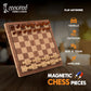 Cockatoo Wooden Handcrafted Magnetic Chessboard Set| Chess Set with Premium Build | Magnetic Pieces