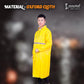 Cockatoo RNCT-02 Oxford Material Rain Coat| Overcoat Raincoat for Men & Women|Yellow