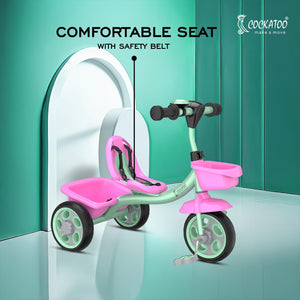 Cockatoo Mini Cruise- Galaxy Ride Pink Tricycle for Kids 2-5 Years, - detail shot