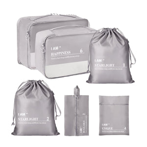 Cockatoo Path-Finder Travel Packing Cubes Set| Travel Organizer Bags | 6Pcs