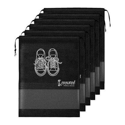 Cockatoo Shoe Bag for Travel & Storage| Travelling Shoe Storage Bag| Shoe Storage Organizer Bag - Pack of 12 Shoe Pouch