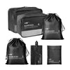 Cockatoo Path-Finder Travel Packing Cubes Set| Travel Organizer Bags | 6Pcs - Black