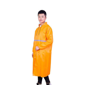 Cockatoo RNCT-02 Oxford Material Rain Coat| Overcoat Raincoat for Men & Women| Orange