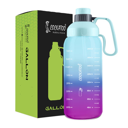 Cockatoo GB01-Gallon Gym Water Bottle for Workout| 2 Lt Sipper Bottle for Adults & Kids| Pink