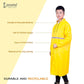 Cockatoo RNCT-02 Oxford Material Rain Coat| Overcoat Raincoat for Men & Women|Yellow
