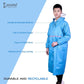 Cockatoo RNCT-02 Oxford Material Rain Coat| Overcoat Raincoat for Men & Women|Blue