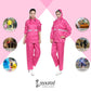 Cockatoo RNCT-01 Rain Coat with Pant | Oxford Material Rain Coat for Men & Women|Pink