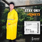 Cockatoo RNCT-02 Oxford Material Rain Coat| Overcoat Raincoat for Men & Women|Yellow