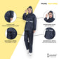 Cockatoo RNCT-01 Rain Coat with Pant | Oxford Material Rain Coat for Men & Women| Navy