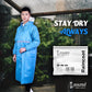 Cockatoo RNCT-02 Oxford Material Rain Coat| Overcoat Raincoat for Men & Women|Blue