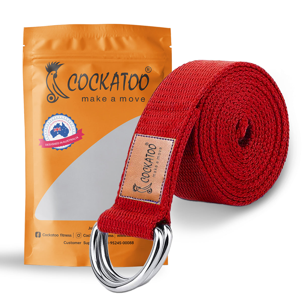 Cockatoo Yoga Belt for Women and Men