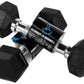 Cockatoo 1-35 Kg |Rubber Coated Professional Hex Dumbbells| Pack of Two