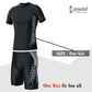 2 Piece Stretchy Dri-fit Compression pull on shirt and Short Set, Active Wear Men, Black, Size M -L