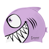 Cockatoo SC02 Rubber Swimming Cap for Kids| Kids Swimming Cap for Girls & Boys - Purple Shark