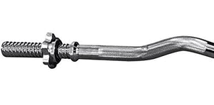 Cockatoo Imported 3 feet Curl Rods| Spiral Attached Locks| Curl Bar for weights and Deadlift