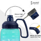 Cockatoo GB01-Gallon Gym Water Bottle for Workout| 2 Lt Sipper Bottle for Adults & Kids| Purple