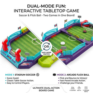 Cockatoo Foosball & Table Soccer for Kids| Tabletop Football Set with Scoreboard Flick Launcher| Age 3+ Years