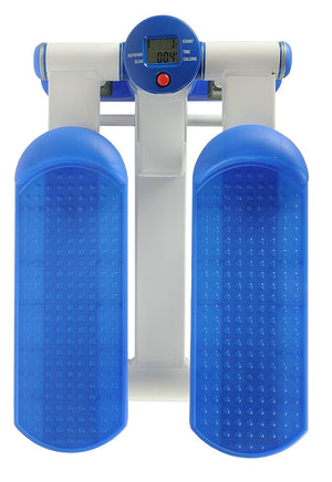 Cockatoo Mini Elliptical Pedal Stepper with Display Screen | Blue and White