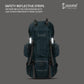 Cockatoo Victory Summit 60L Rucksack Trek Bag | With Rain Cover | Waterproof | Scratch Proof | Cyan & Grey