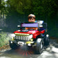 Cockatoo KX-Thar Ride-On Electric Jeep for Kids 2-12 Yrs| 12V Dual Motor 6V Double Battery