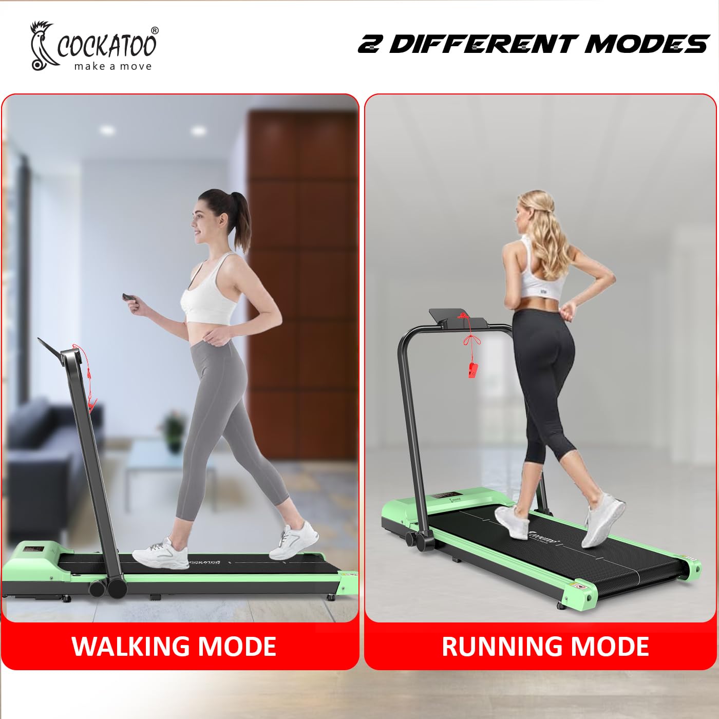 Treadmill Flow Fitness Walking Pad Cocaktoo SmartPad Foldable