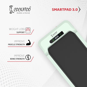 Cockatoo Smartpad 3.0| Home Use Walkpad | 3HP Peak Featuring Magnetic Remote Control