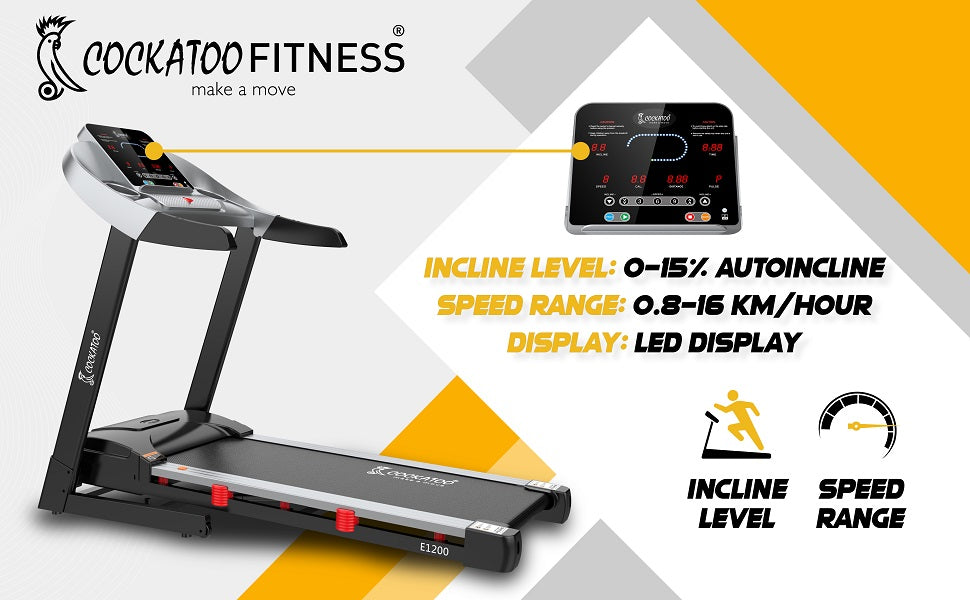 LIGHT COMMERCIAL MOTORISED TREADMILL E1200