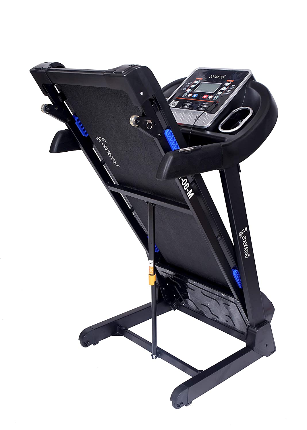 Cockatoo CTM-06 M 2 HP ( 4 HP Peak) DC-Motorised Treadmill ( Max Speed: 0.8-14 km/h , Max Weight: 90 Kg ) with Free Installation Assistance and Fat Measure & Other Features.