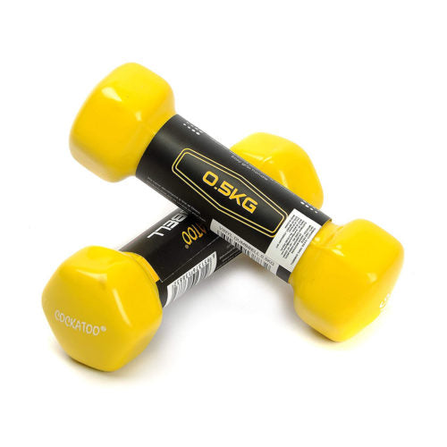 Cockatoo Vinyl Dumbbell Set - Colorful Weights for Effective Strength Training