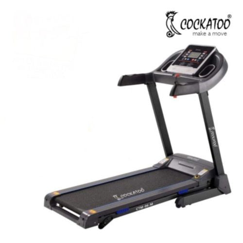Cockatoo CTM-06 M 2 HP ( 4 HP Peak) DC-Motorised Treadmill ( Max Speed: 0.8-14 km/h , Max Weight: 90 Kg ) with Free Installation Assistance and Fat Measure & Other Features.