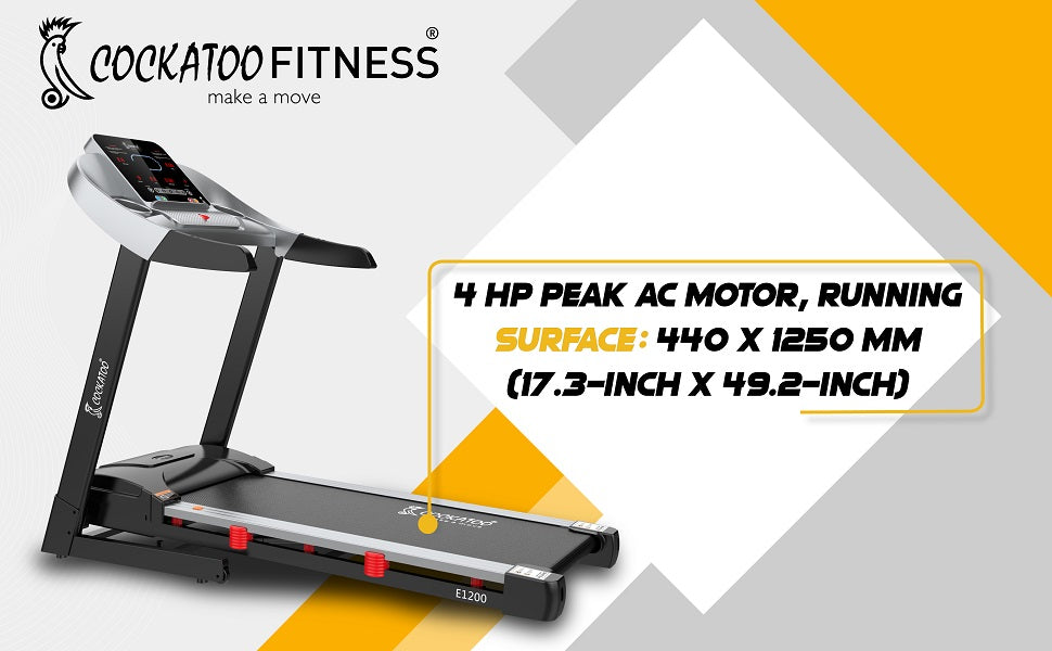 LIGHT COMMERCIAL MOTORISED TREADMILL E1200