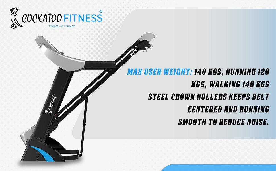 LIGHT COMMERCIAL MOTORISED TREADMILL E1500